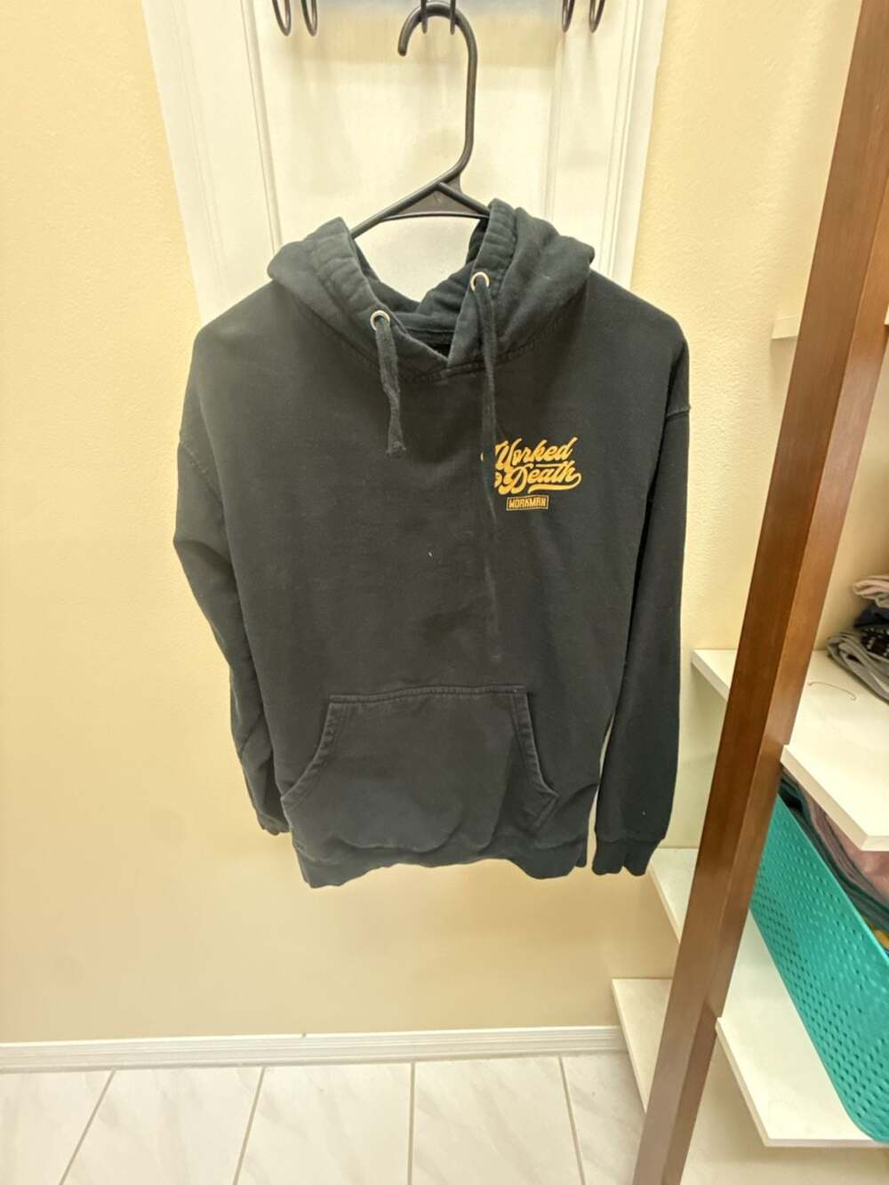 Independent Trading Company Worked To Death Grim Reaper Black Hoodie